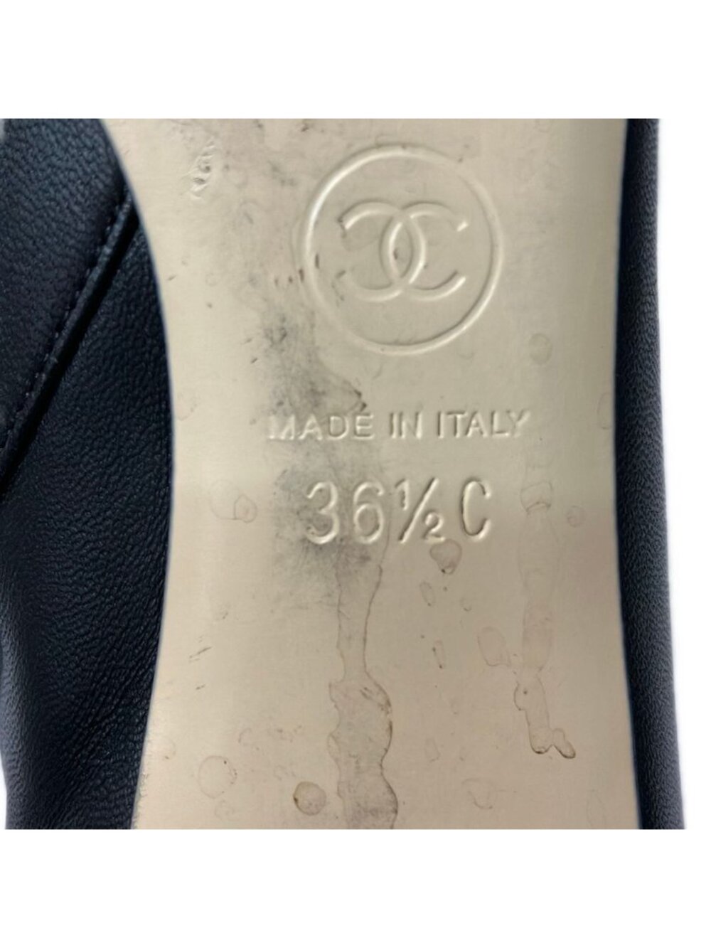 Chanel Short Boots 36.5 C Black Lambskin - Picture 6 of 8